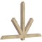 Ekena Millwork Kennewick Rough Sawn Timber Gable Bracket, Douglas Fir, 72"W x 45"H x 4"D x 4"F, 15/12 Pitch GBW072X45X0404KEN00RDF - alternate 5